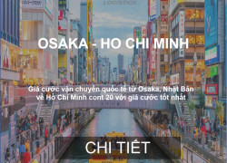 Cước Vận Chuyển Hàng Từ Osaka, Nhật Bản Về Việt Nam